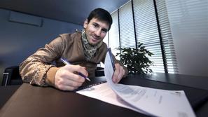 Messi Barcelona nova pogodba podpis pogodbe Camp Nou