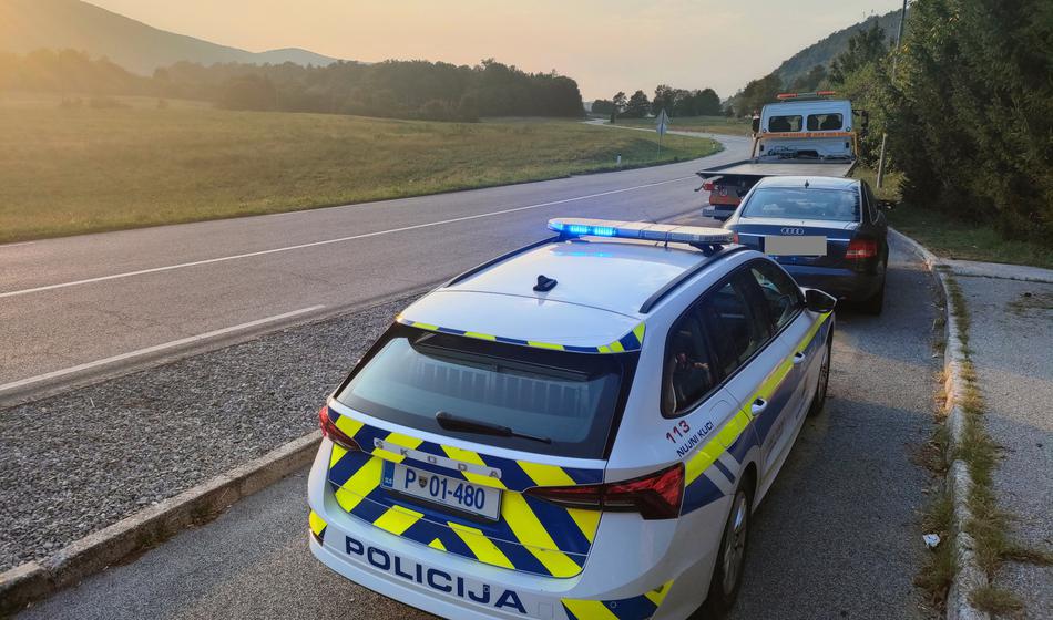 Policisti kaznujejo, če prtljaga ni naložena pravilno