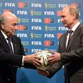 Sepp Blatter in Vladimir Putin