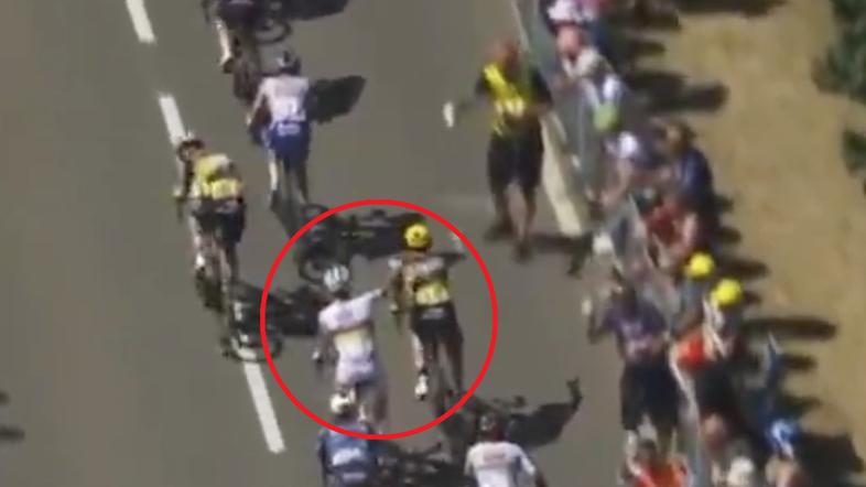 Tadej Pogačar in Matteo Jorgenson