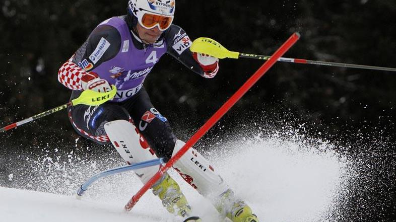Ivica Kostelić je po osmih letih znova slavil v Wengnu. (Foto: Reuters)
