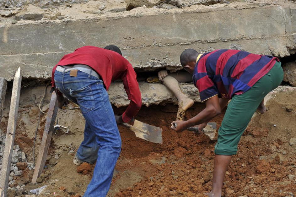 zrušenje stavbe, Abuja, Nigerija