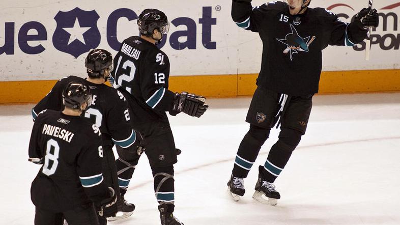 Hokejisti San Jose Sharks so z 8:5 ugnali Nashville Predators. (Foto: Reuters)
