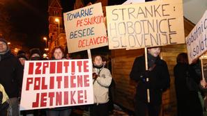 Protest v Mariboru