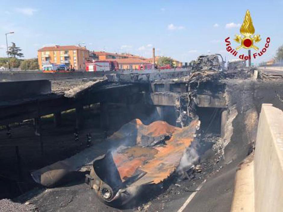 Eksplozija pri Bologni | Avtor: Epa