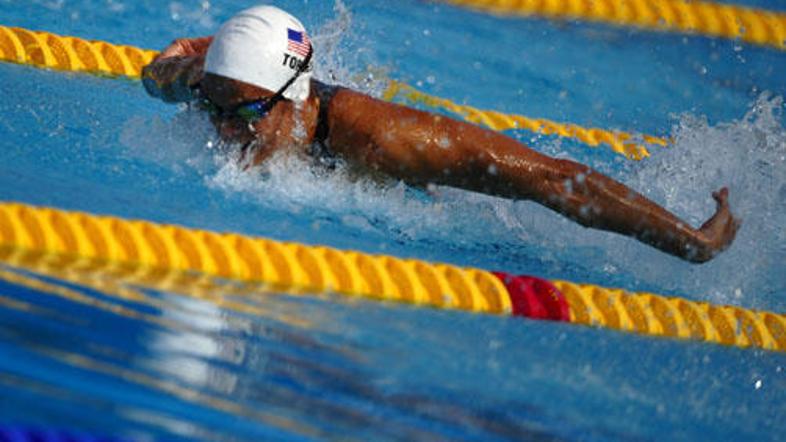 S srebrom na 50 prosto je Torresova najstarejša plavalna dobitnica olimpijske me