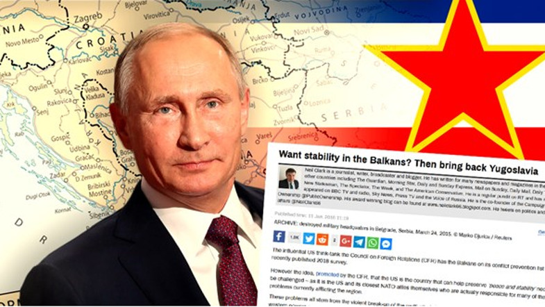 Vladimir Putin, mnenje RT o Jugoslaviji