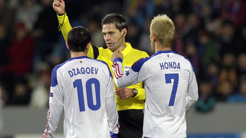 Damir Skomina Džagoev Honda Viktoria Plzen CSKA Moskva