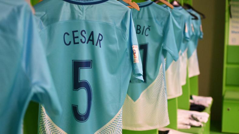 Boštjan Cesar 100. nastop Slovenija dres