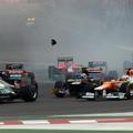 formula 1 indija start nesreča