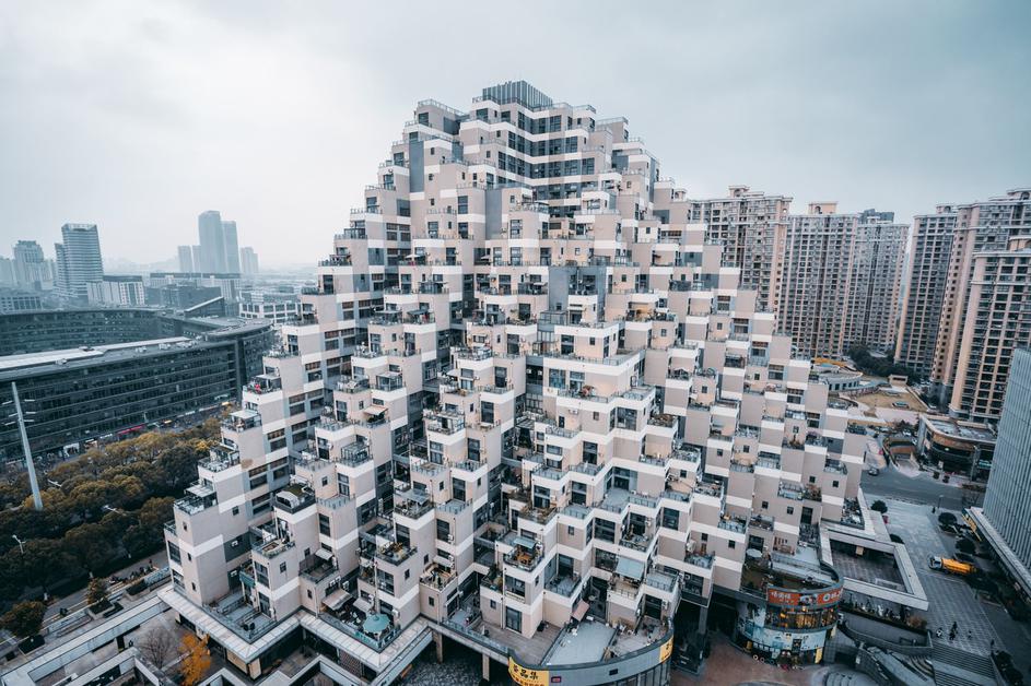 Stavba v obliki piramide; Kitajska