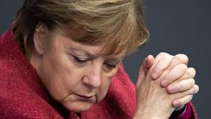 Angela Merkel v Bundestagu