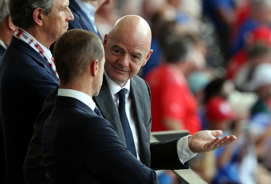 Aleksander Čeferin in Gianni Infantino