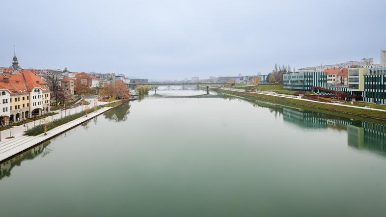 reka Drava, Maribor