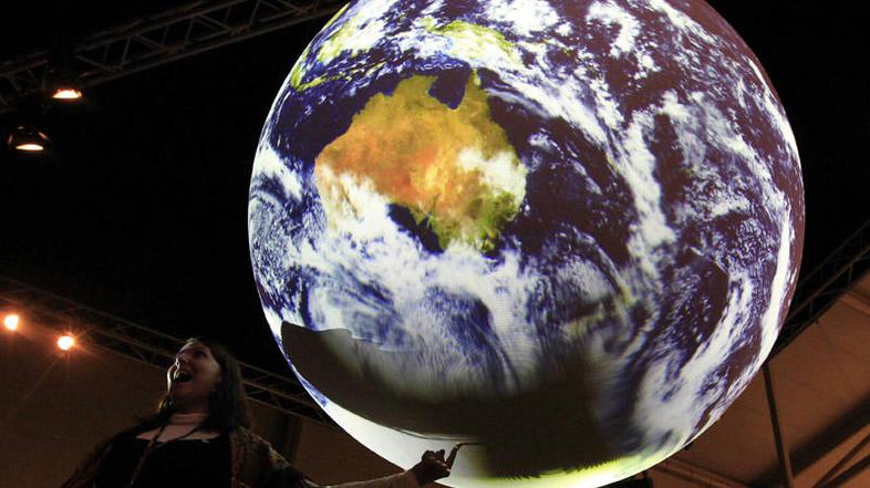 Fotografija je s podnebne konference v Københavnu. (Foto: Reuters)