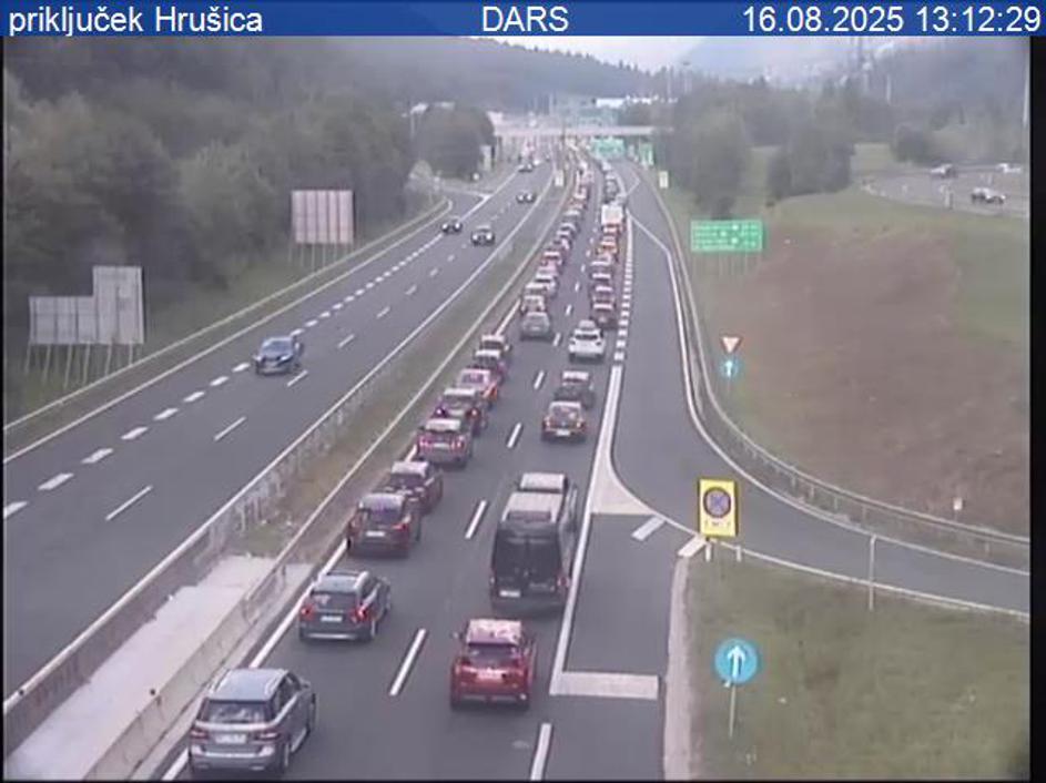 Zastoj na avtocesti, kolona