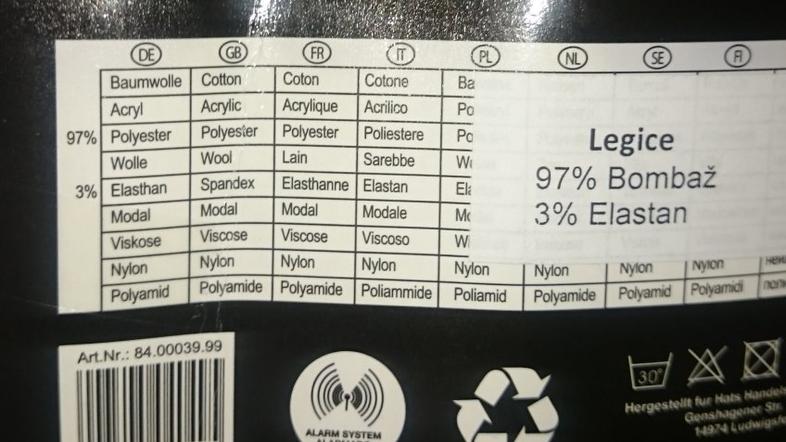 Legice z napako na deklaraciji