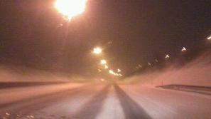 Prizor z ljubljanske obvoznice. (Foto: bralec)