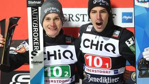 Domen Prevc in Timi Zajc