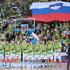 Slovenija Francija EuroBasket četrtfinale Stožice Ljubljana zastava himna