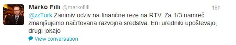 Marko Filli na Twitterju | Avtor: Reševalni pas/Twitter