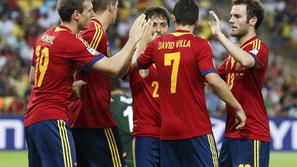 Monreal Mata Silva Torres Villa Španija Tahiti pokal konfederacij Rio de Jan