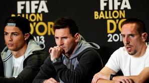 Ribery Messi Ronaldo Bayern Barcelona Zürich podelitev gala prireditev Fifa