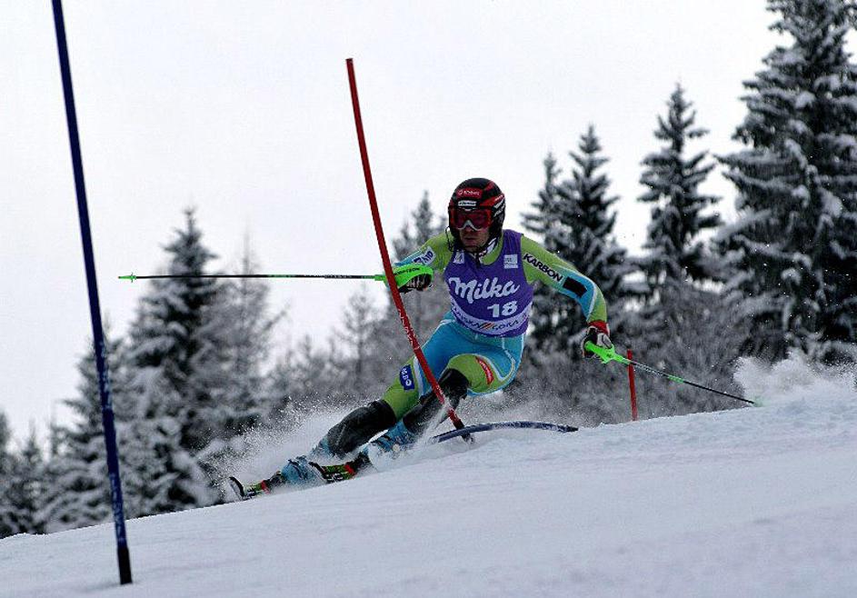 Mitja Valenčič je na domači strmini osvojil 13. mesto. (Foto: Anže Petkovšek)