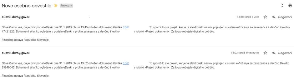 obvestilo furs | Avtor: Žurnal24 