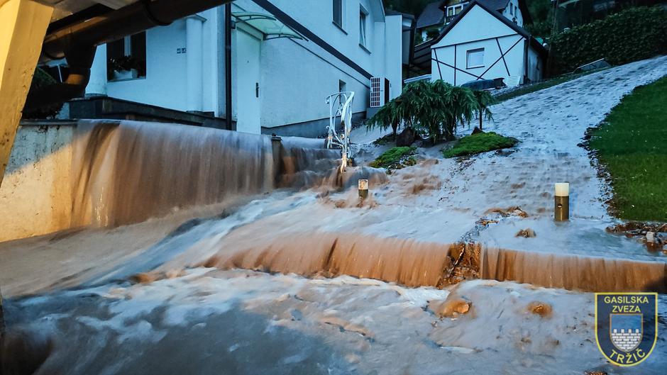 Tržič, poplave, | Avtor: 