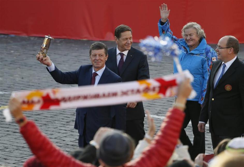 Kozak olimpijske igre Soči 2014 Moskva Rdeči trg Putin