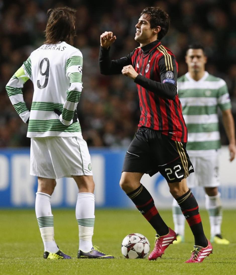 Kaka Giorgos Samaras Celtic AC Milan Liga prvakov | Avtor: Reuters