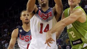 Anthony Davis Zoran Dragić prijateljska tekma Slovenija ZDA Las Palmas