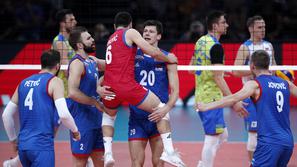 Slovenija Srbija slovenska odbojkarska reprezentanca EP v odbojki finale Bercy Pariz