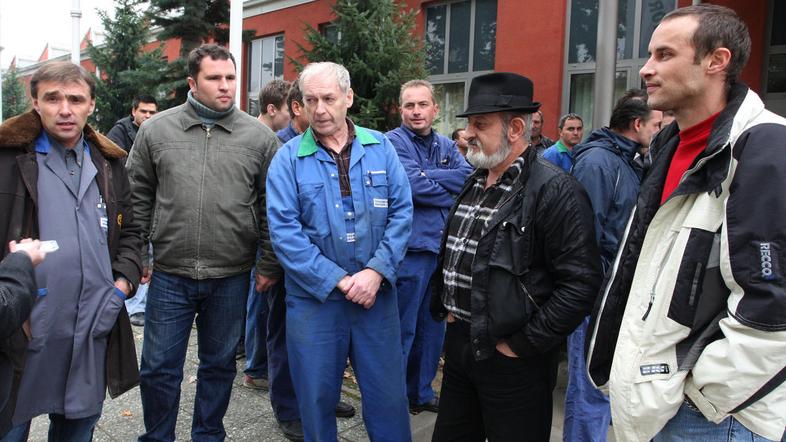 Delavci so v TVM nazadnje stavkali novembra lani. (Foto: Žurnal24)