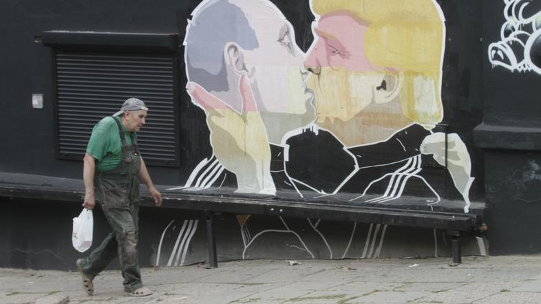 Grafit na ulicah Vilne v Litvi