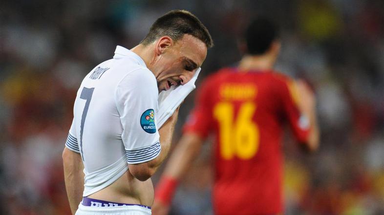 Ribery Španija Francija četrtfinale Doneck Euro 2012