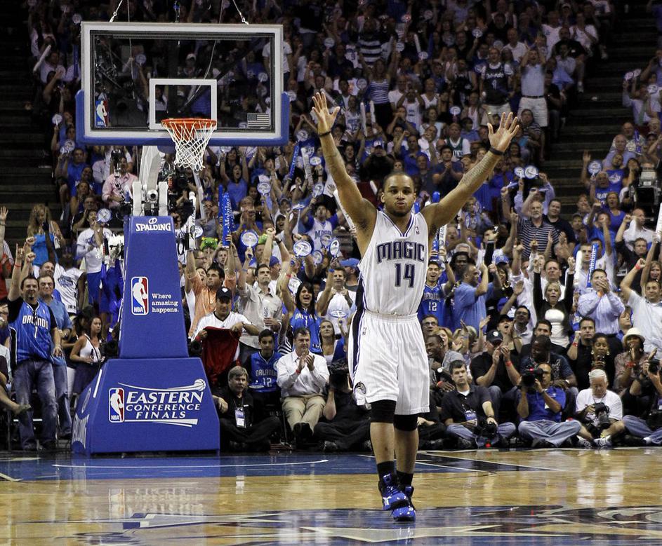NBA finale Vzhod peta tekma Orlando Magic Boston Celtics Jameer Nelson
