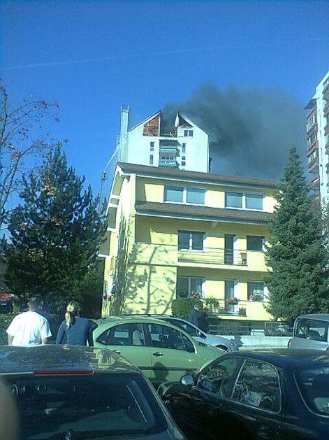 požar stolpnica Domžale