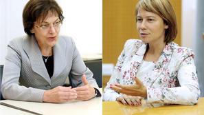 Majda Potrata, SD in Alenka Jeraj, SDS..