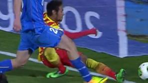 Neymar Getafe Barcelona gleženj poškodba Copa del Rey španski kraljevi pokal