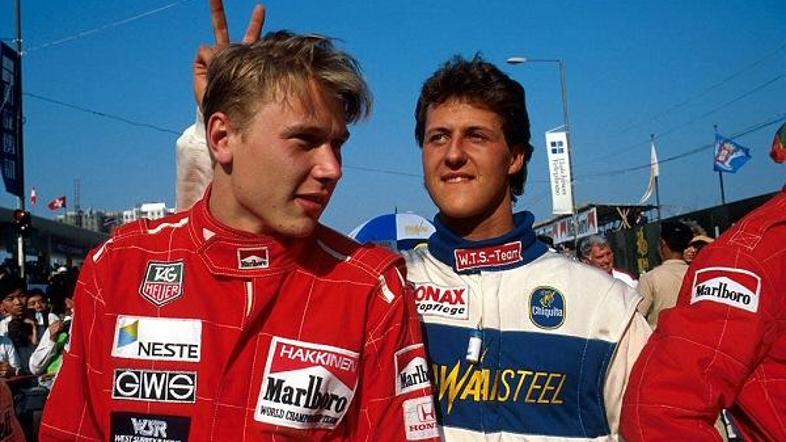 Pred startom dirke v Macau sta bila Häikkinen in Schumacher dobro razpoložena.