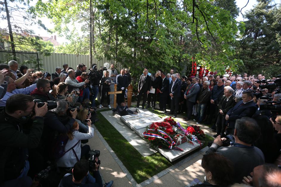 Pogreb Mire Marković, vdove Slobodana Miloševića