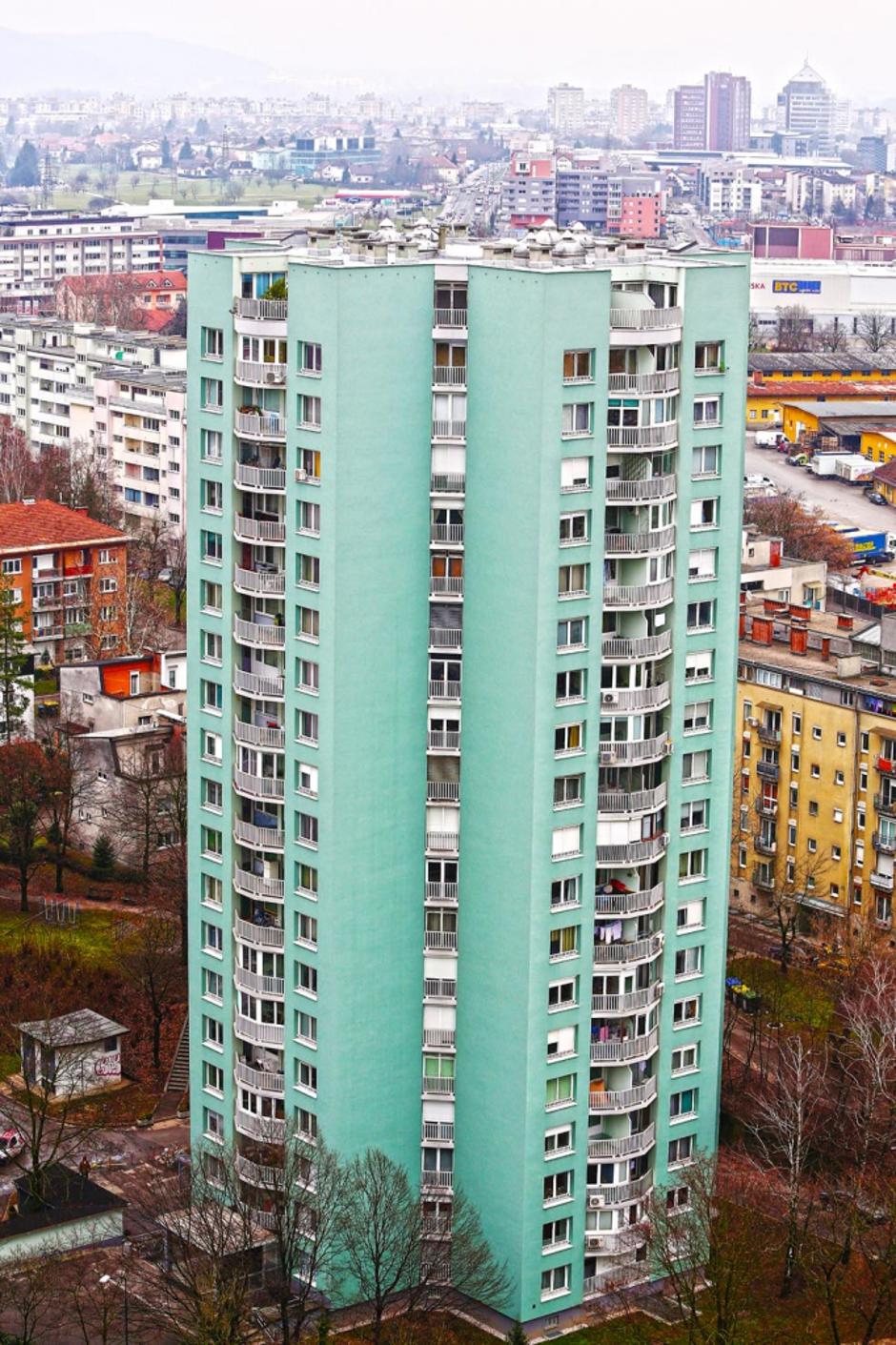 Slovenija 15.01.2014 stavba, stavbe v Ljubljani, nepremicnine, stanovanja, stano | Avtor: Saša Despot