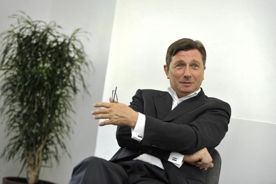 slovenija 17.10.12, Borut Pahor, kandidat za predsednika drzave, predsedniske vo