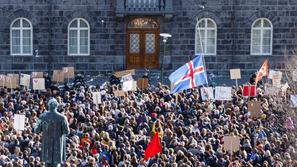 Islandija protest