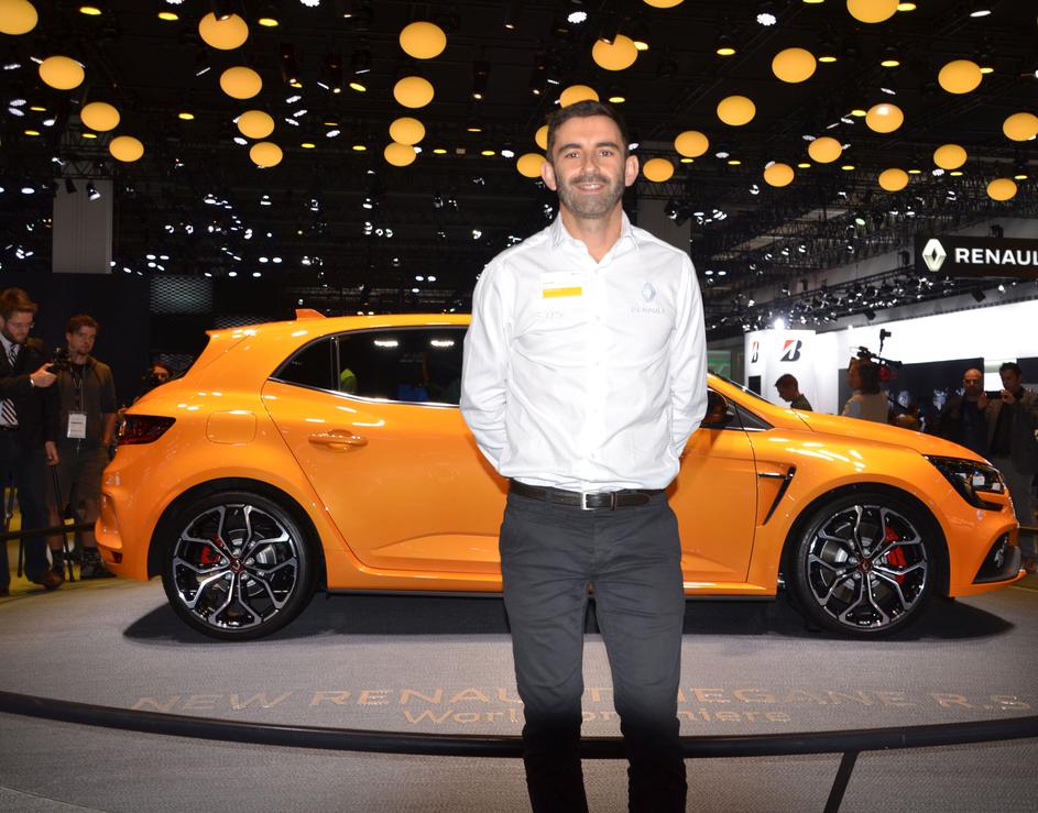 Grégoir Ginet, produktni direktor za renault megane RS.