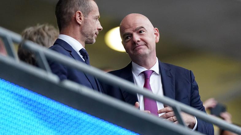 Aleksander Čeferin in Gianni Infantino