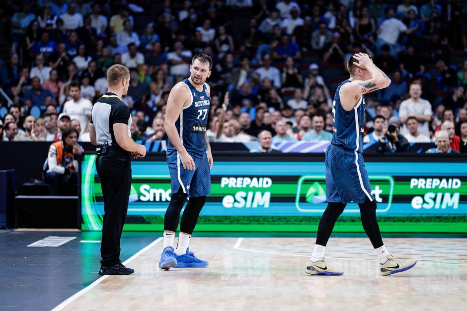 eurobasket 2025 Nemčija Slovenija, luka dončić, gregor hrovat | Avtor: Saša Despot