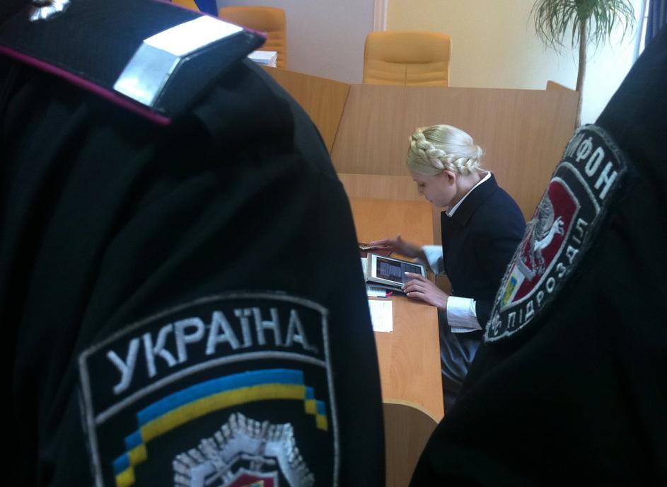 Julija Timošenko med sojenjem.